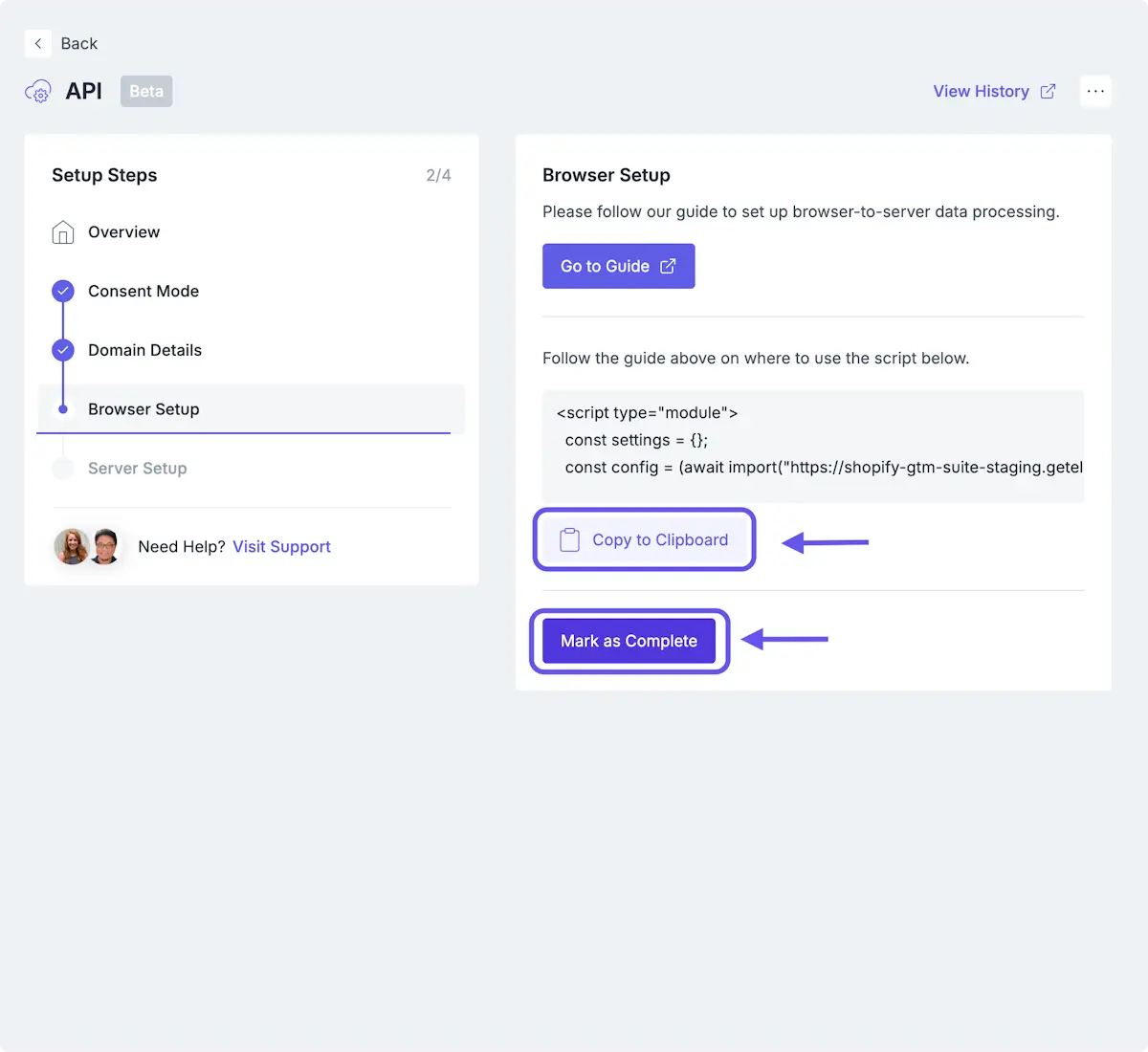 Install Elevar's Browser Scripts
