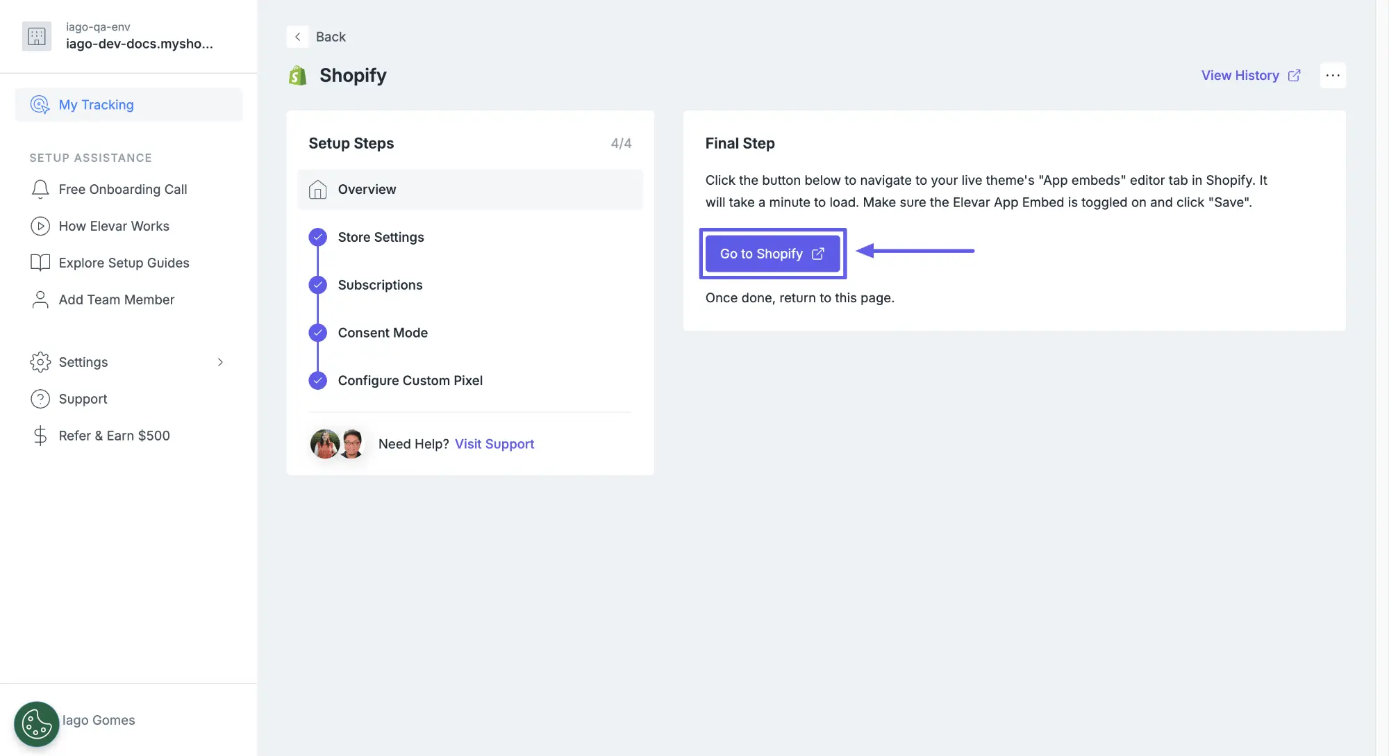 Enable App Embed